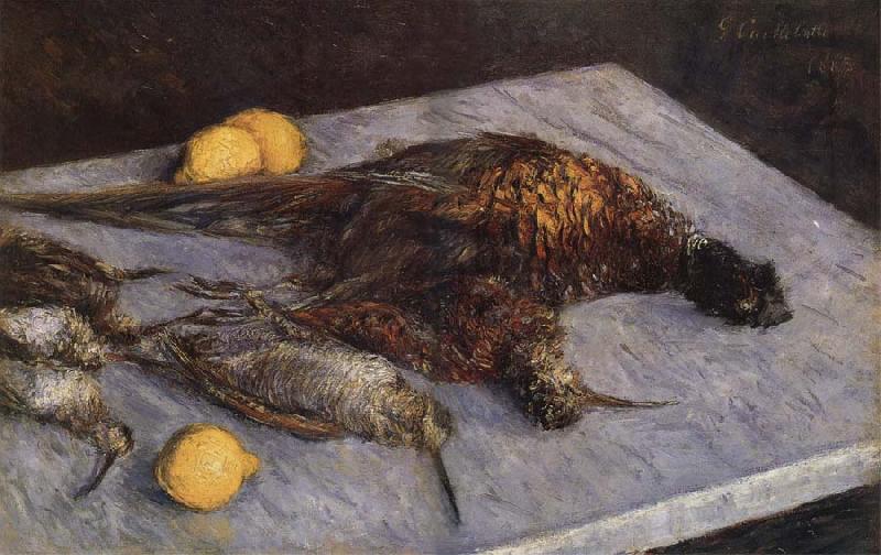 Gustave Caillebotte Some pheasant and woodcock on the marble China oil painting art
